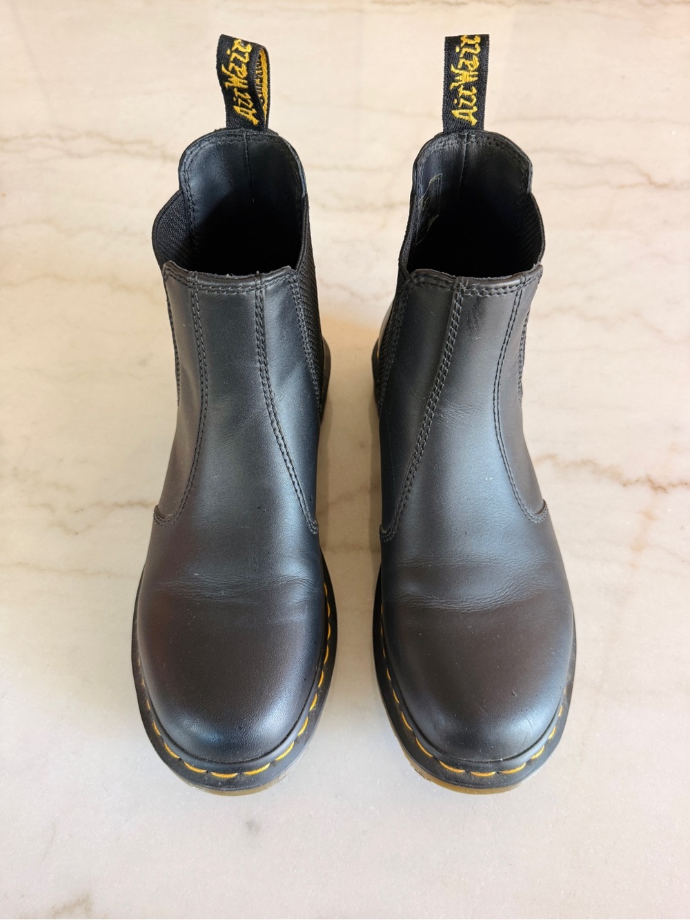 Dr. Martens Womens Black Leather Chelsea Boots - Picture 3 of 7